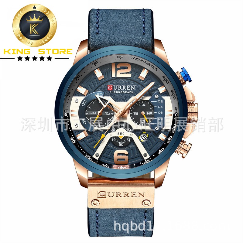 Đồng Hồ Nam dây da CURREN 8329 chính hãng , sang trọng Máy Quartz Chống Thấm Nước-Gozid.watches