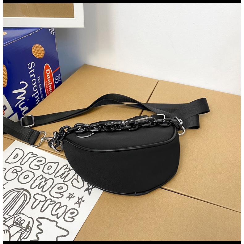 Túi đeo chéo nam nữ mini đựng điện thoại phong cách hàn quốc phối dây xích  ARTW TDC003