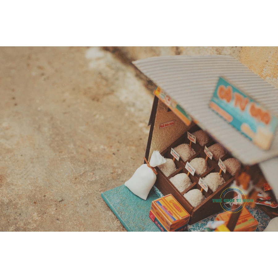 MÔ HÌNH SÀI GÒN XƯA VÀ NAY - TIỆM GẠO TÍ HON - AD06