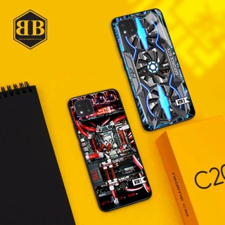 Ốp lưng kính cường lực Realme C20 hình nội thất máy