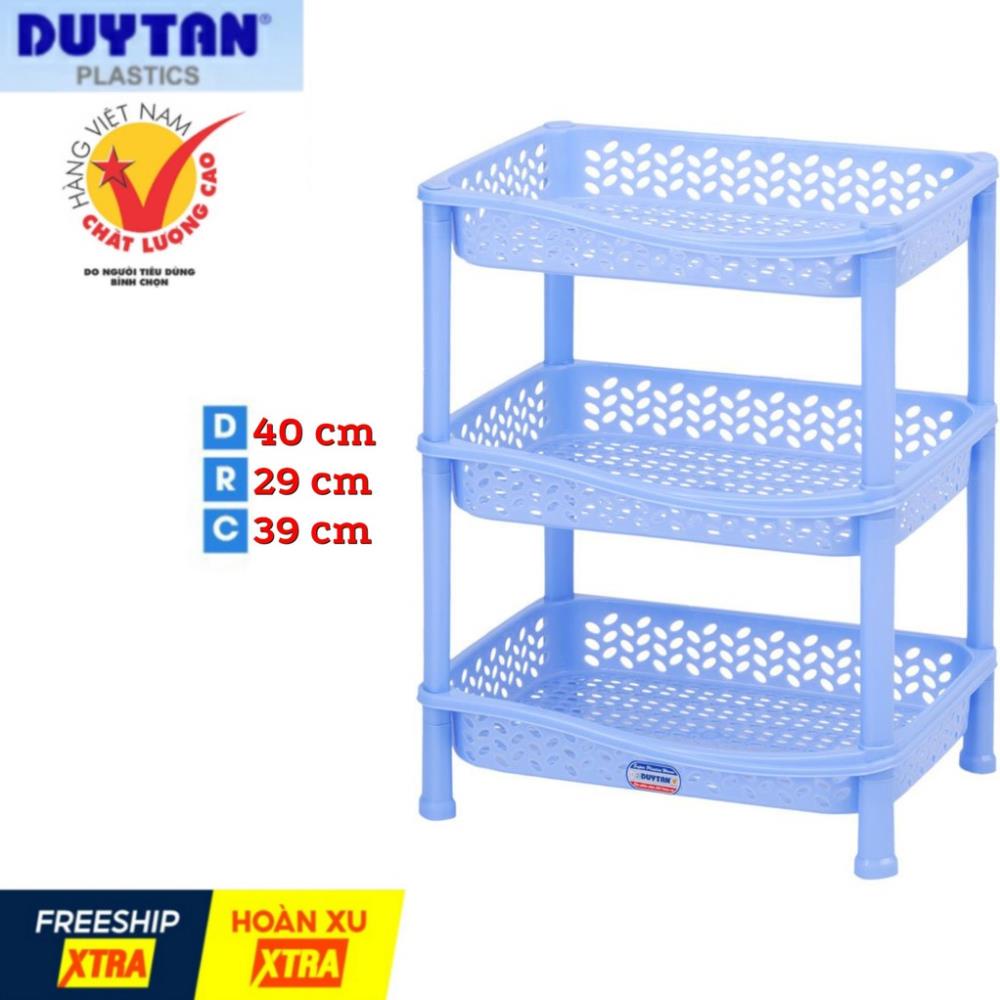 Kệ chén nhựa duy tân 3 tầng nhỏ ( 40 x 29 x 39cm ) Giao Màu Ngẫu Nhiên