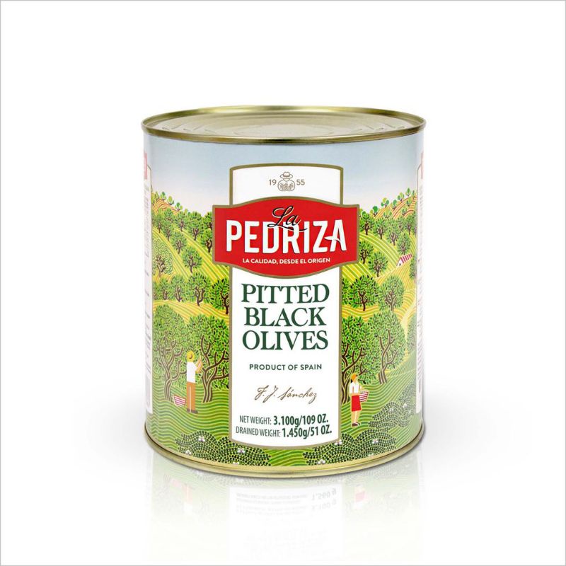 Ô Liu (oliu/olives) đen tách hạt nhãn hiệu La Pedriza - Hộp 3kg - Nhập khẩu Tây Ban Nha