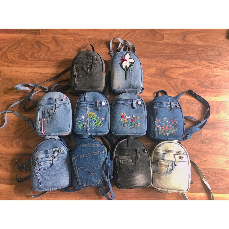 Balo jean balo tái chế