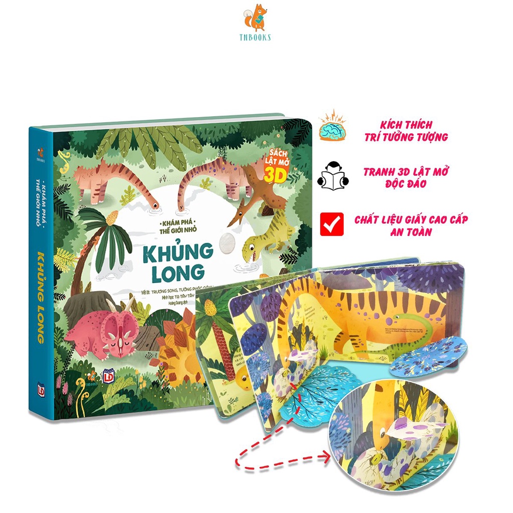 Sách tương tác - Bộ khám phá thế giới nhỏ 3D (Ban đêm + khủng long + nông trường + nhà động vật)