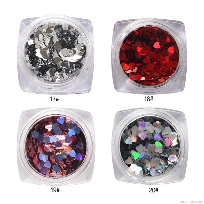 Kim Tuyến Hình Trái Tim Trang Trí Móng Tay