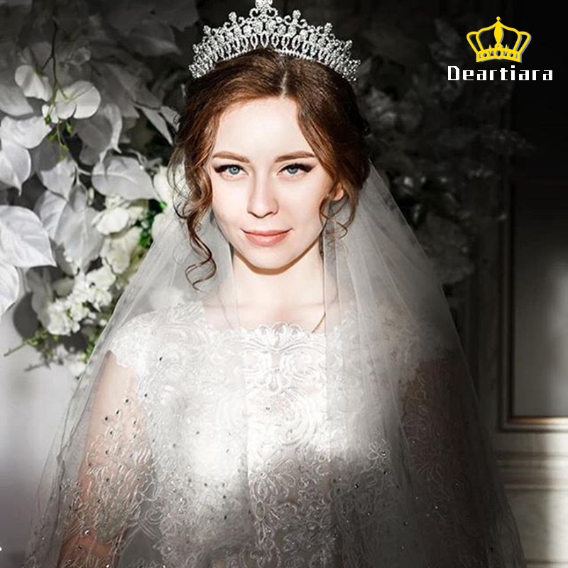 Vương miện công chúa tinh tế dùng chụp ảnh hóa trang tiệc cưới