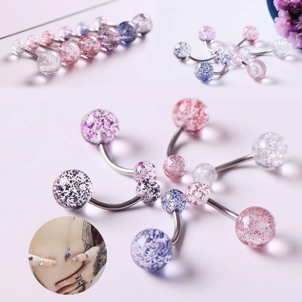 Nhẫn Thép Acrylic 8 Màu Họa Tiết Back2Lilife|Trang Sức Vòng Cổ