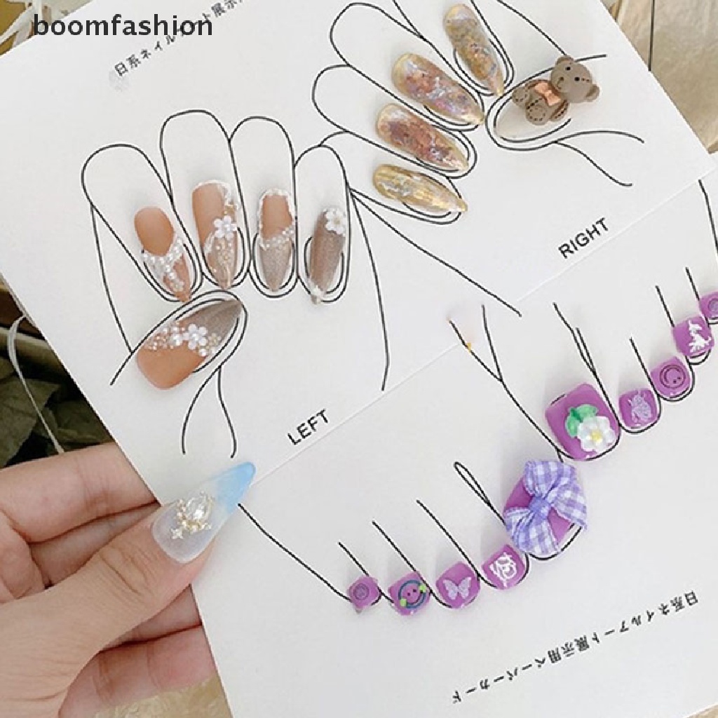 [boomfashion] Nail Tips Display Show Card hand foot Board Gel Polish Color Card Practice Tool [new]