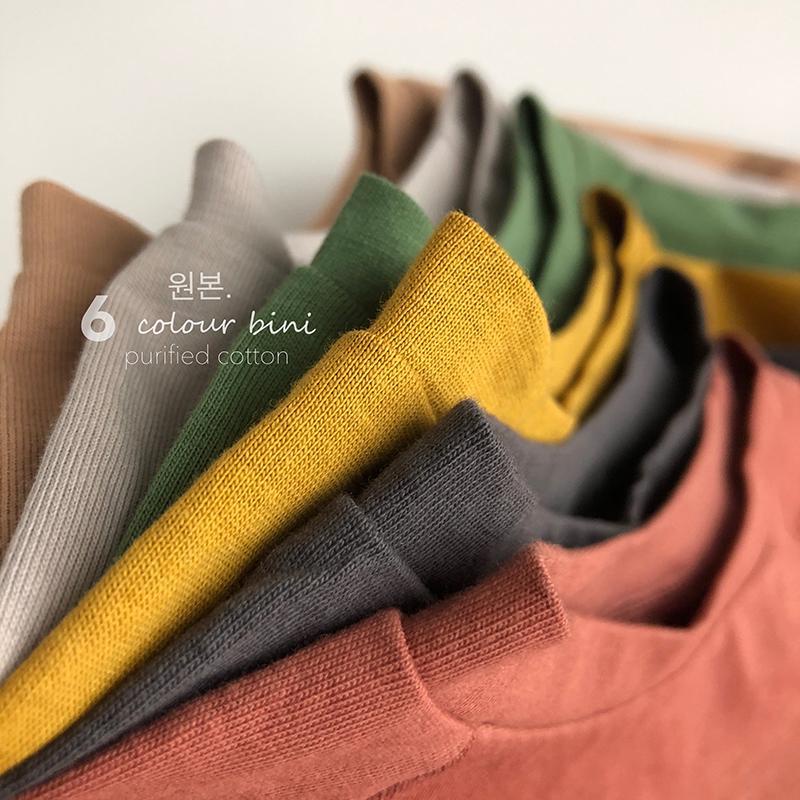 Áo Thun Cotton Mỏng Tay Cộc Hở Vai Dáng Rộng Phong Cách Hàn Nhật Thời Trang Mùa Hè Hàng Mới Dành Cho Bé Trai Bé Gái