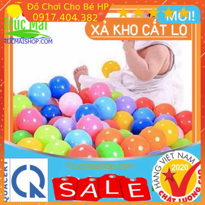 [SIÊU SALE] Túi 100 bóng nhựa cho bé ✅ Hàng Việt Nam Chất Lượng Cao ✅  Đồ Chơi Trẻ Em HP