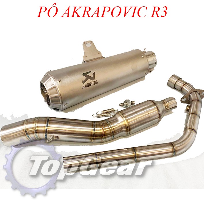 Pô Akrapovic R3 - Pô GP Họng 51mm &lt;TOPGEAR&gt;