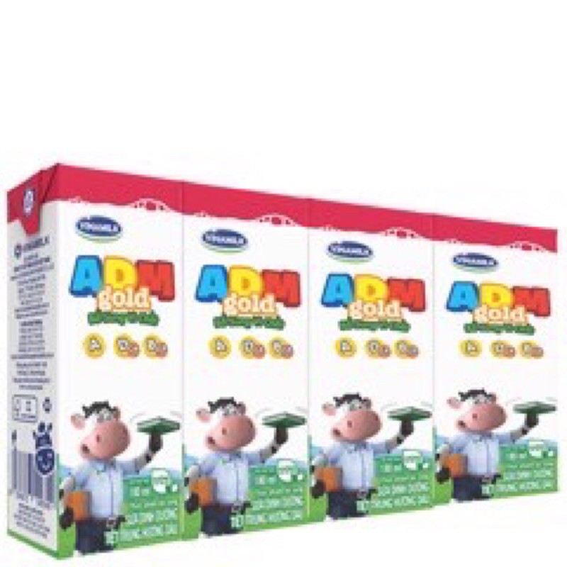 Sữa Dinh Dưỡng VINAMILK ADM GOLD CÓ ĐƯỜNG - DÂU - SO- Lốc 4 Hộp X 180ML | BigBuy360 - bigbuy360.vn