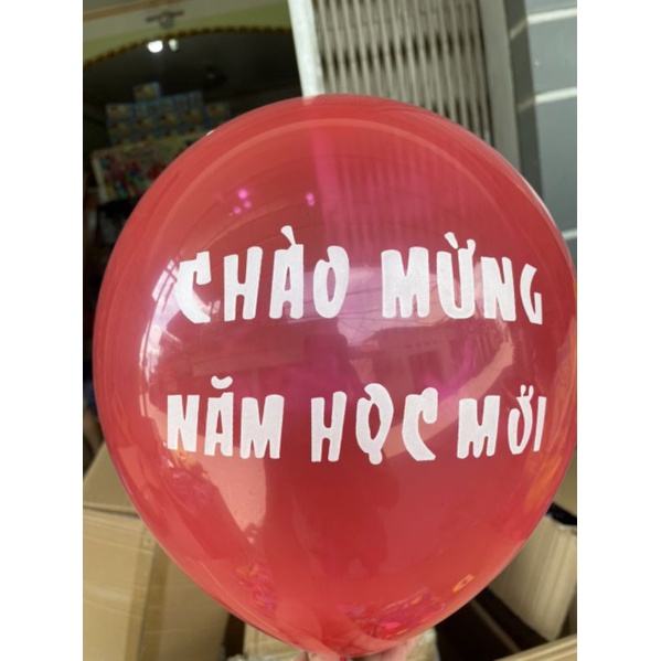 Set 100 bóng bay chào mừng năm học mới đủ màu sắc