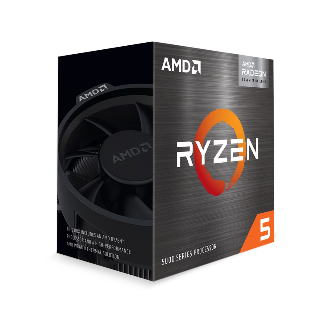 CPU AMD Ryzen 5 5600G (3.9GHz Upto 4.4GHz / 19MB / 6 Cores, 12 Threads / 65W / Socket AM4)