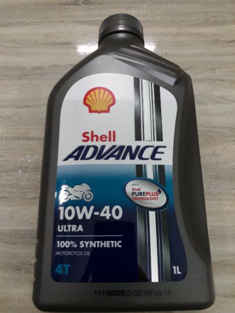 [Shell Châu Âu] Dầu nhớt tổng hợp cao cấp xe số-xe tay côn,xe tay ga Shell Advance Ultra 10W-40