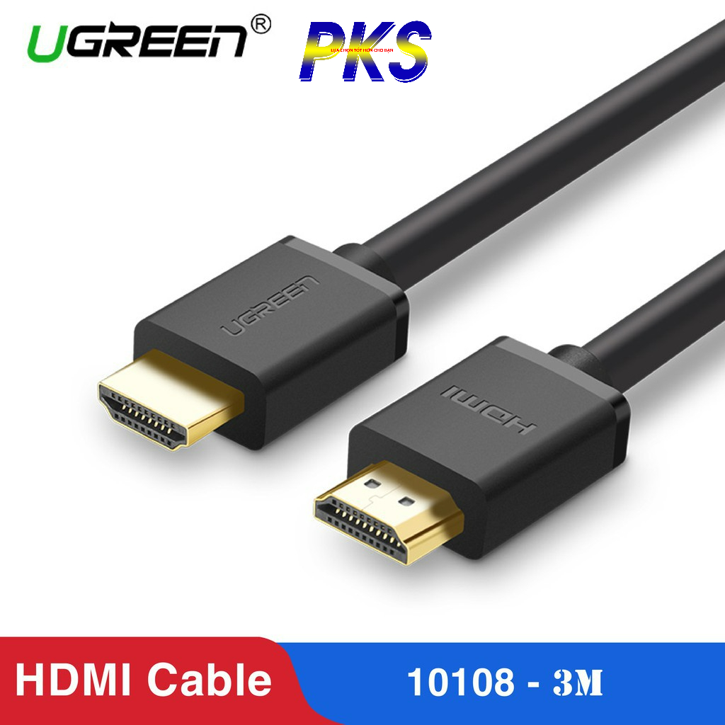 Cáp HDMI 3M cao cấp hỗ trợ Ethernet 4K 2K Ugreen 10108
