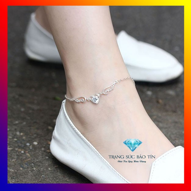 LẮC CHÂN BẠC NỮ CHẤT LIỆU BẠC 925 CAO CẤP LẮC HÌNH CÁNH THIÊN THẦN | BigBuy360 - bigbuy360.vn