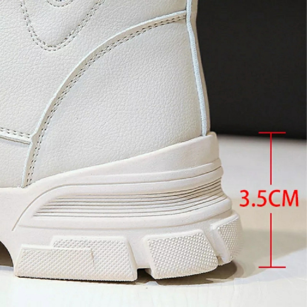 [New Fashion] Boot Nữ Chất Da Mềm Cổ Phối Chun Len Fashion M6 (Fullbox) | BigBuy360 - bigbuy360.vn