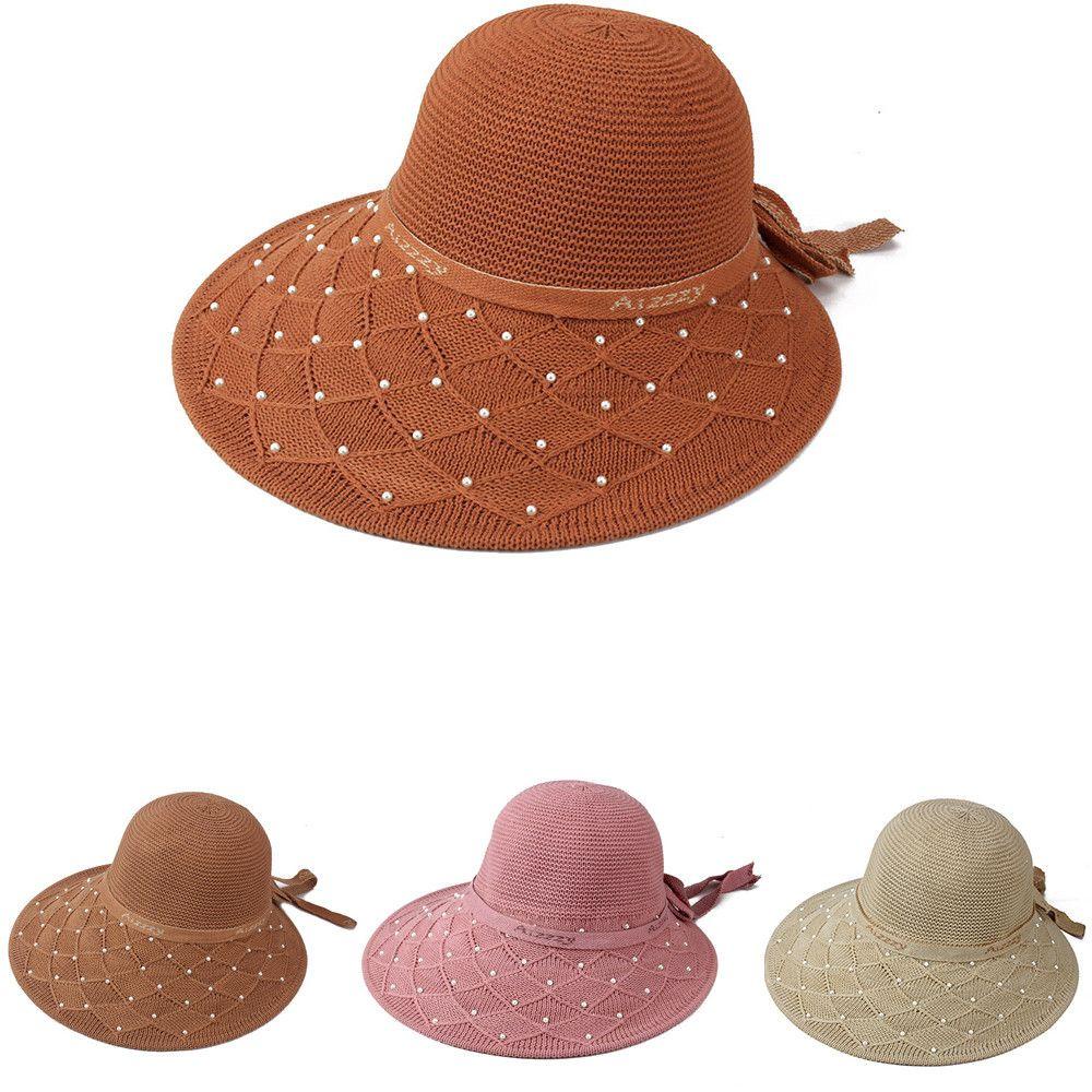 Nón Cối Rộng Vành Phối Nơ Thời Trang Đi Biển Cho Nam Nữ