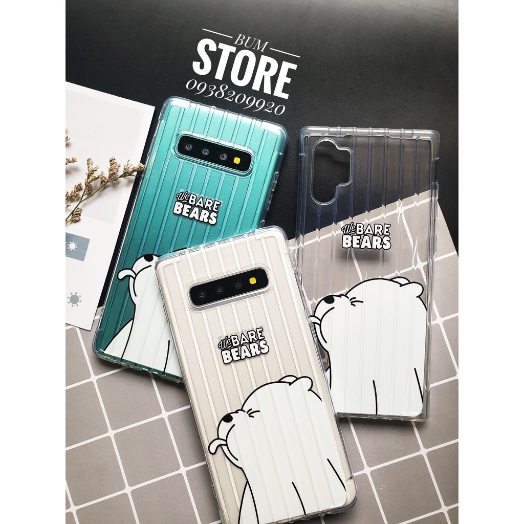 Ốp lưng dẻo trong suốt We are Bears Samsung S10 / S10+ / Note 10 / Note 10+ / Note 8 / Note 9 / S9+ / S8+