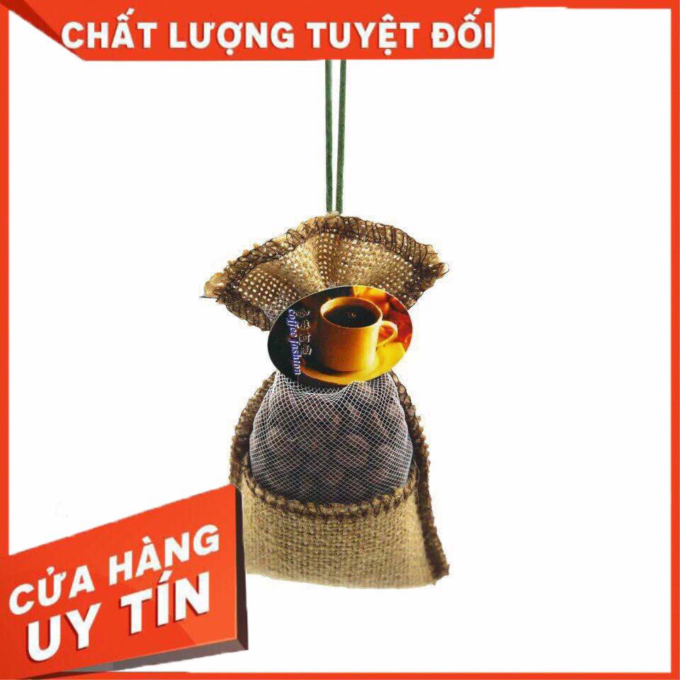 [Xả kho + free ship] Túi treo cà phê trên oto kèm tinh dau thơm