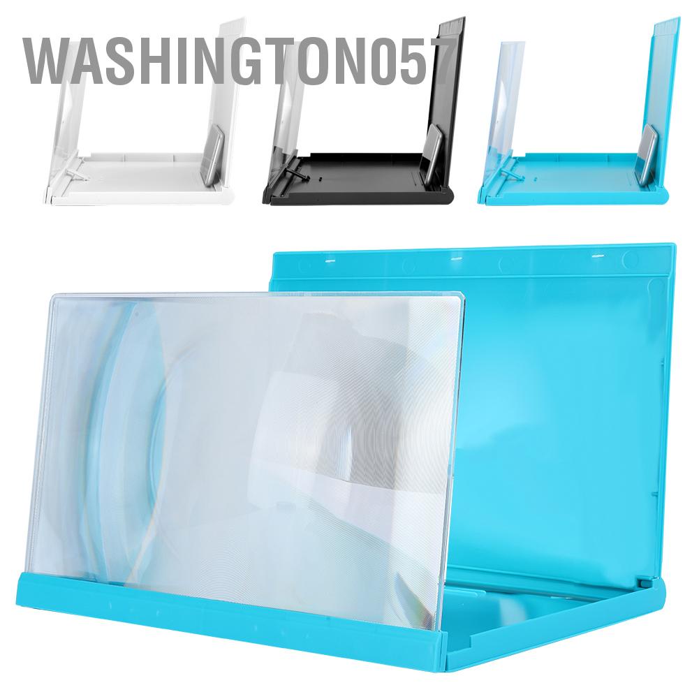 Washington057 3D 14 Inch Universal Screen Magnifier Smartphone Amplifier with Foldable Bracket for Video