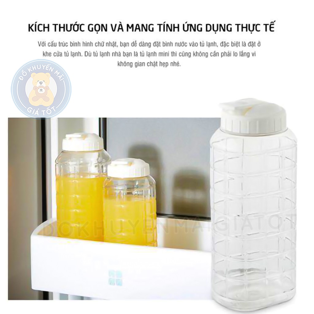 LinhAnh Bình uống nước tiện lợi cho gia đình màu trắng - BÌNH 1L - Đồ khuyến mãi giá tốt nhatlinh1824