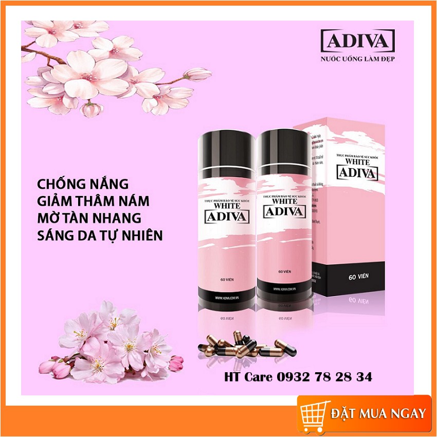 ✅COMBO 2 HỘP WHITE ADIVA - DẠNG VIÊN