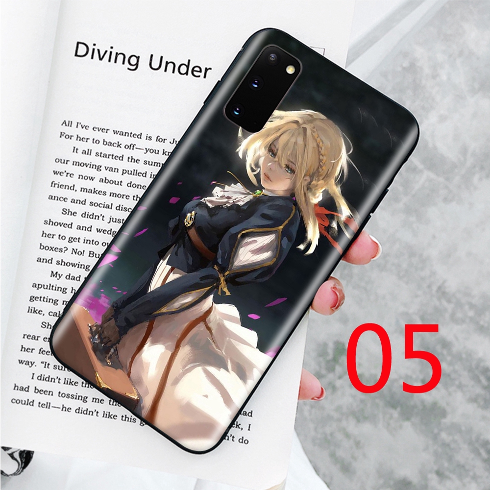 Ốp điện thoại mềm in hình hoạt hình Violet Evergarden cho Samsung Galaxy S10 Lite S20 Ultra A50 A50S Plus A70 A70S