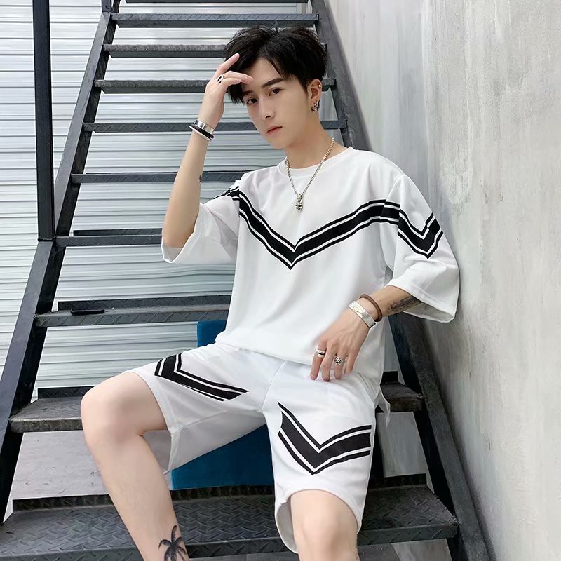 Bộ Đồ Ngắn Tay Thời Trang Dành Cho Nam / Size S-3XL