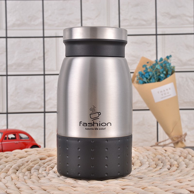 HCm - Bình giữ nhiệt inox 304 cao cấp uống trà phê, trữ sữa Fashion 380ml