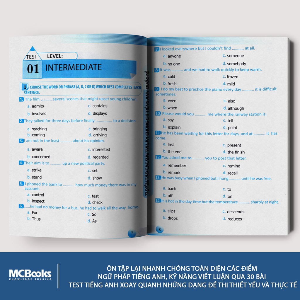 Sách - Tuyển tập đề thi lấy chứng chỉ tiếng Anh quốc tế - MCBooks