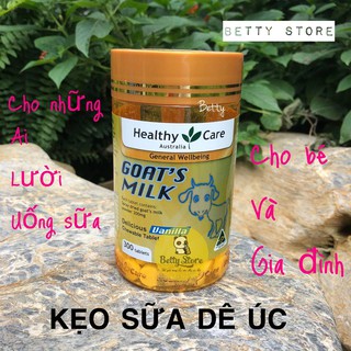 KẸO SỮA DÊ  HEALTHY CARE GOAT MIIL VANILLA 300 VIÊN