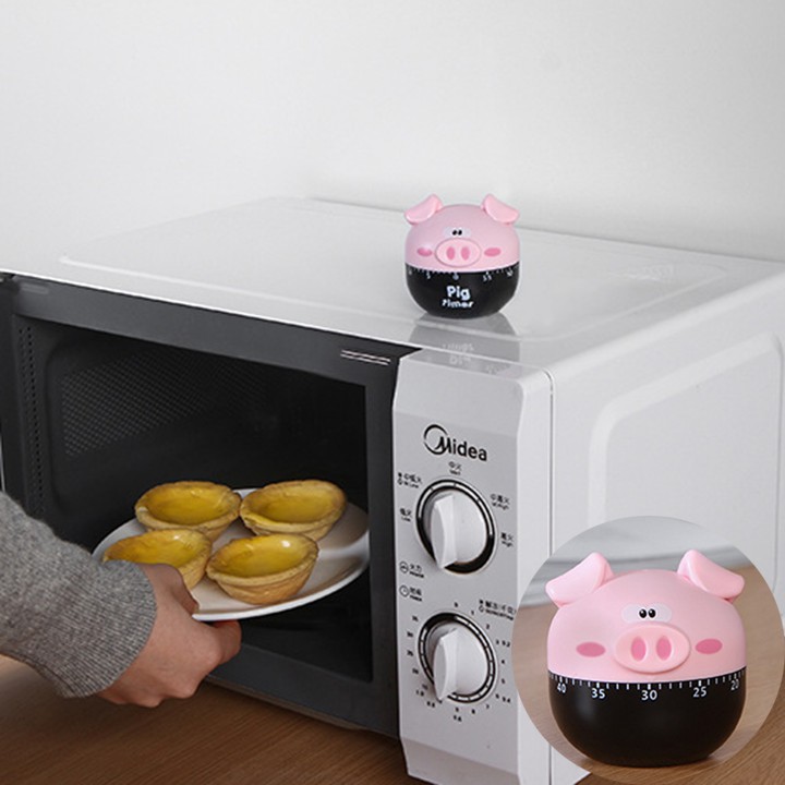 HCM - Đồng hồ hẹn giờ cơ Heo Pig Timer canh giờ nấu nướng làm bếp