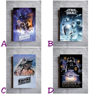 Poster Phim Star Wars The Empire Strikes Back Episode V | Phụ Kiện Treo Tường Trang Trí Phong Cách Cổ Điển