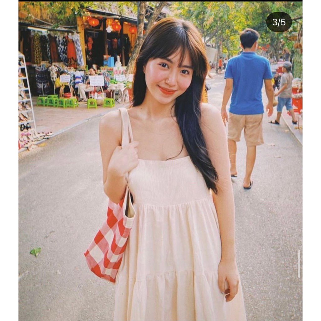 [Mã SKAMA06 giảm 8% tối đa 50K đơn 250K] ĐẦM 2 DÂY BABYDOLL XẾP LY MẢNH | BigBuy360 - bigbuy360.vn