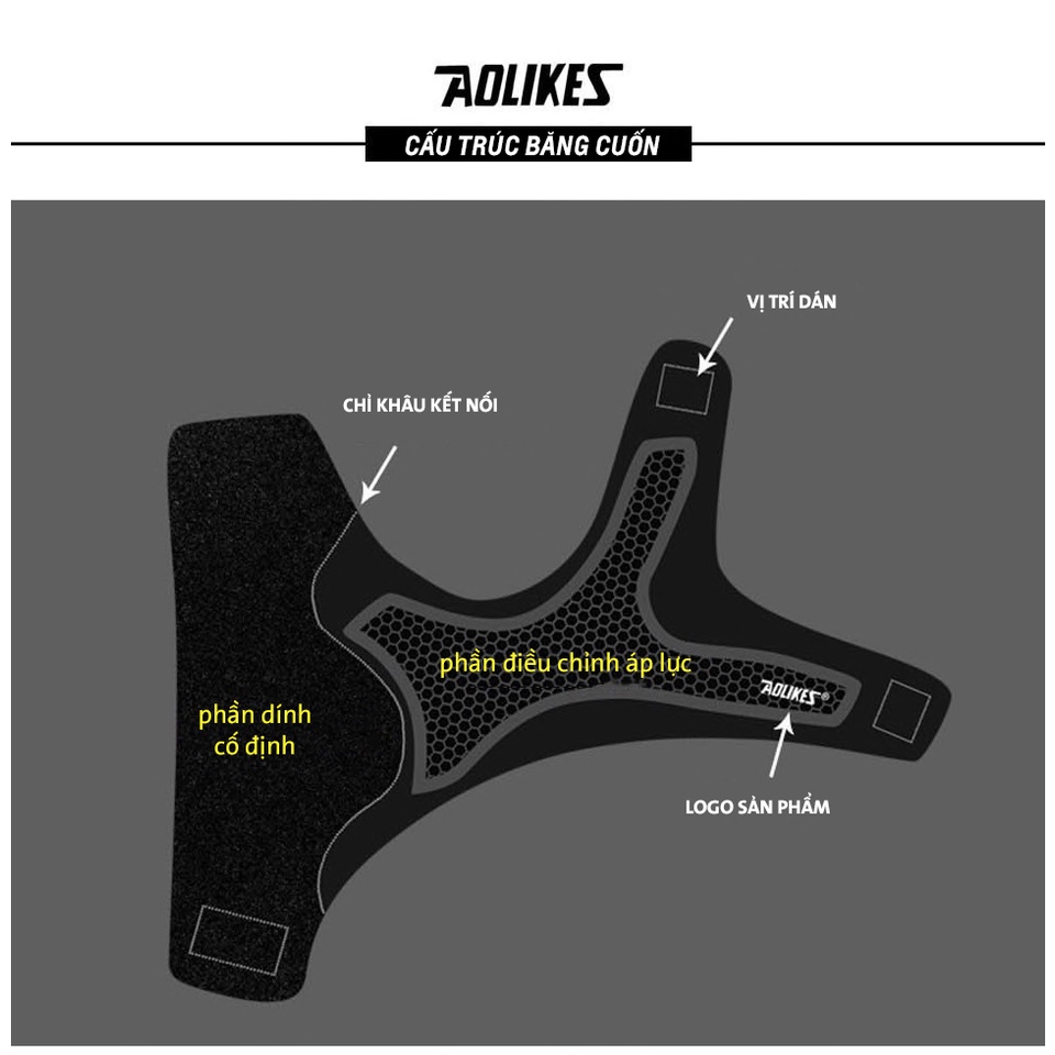 Băng Cuốn Bảo Vệ Mắt Cá Chân Chơi Thể Thao Thoáng Khí Aolikes AL7130