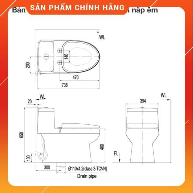 (SALE) Bồn cầu INAX 939VN chính hãng