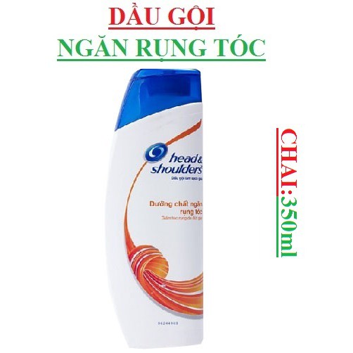 Dầu gội Head&shoulders 350ml; bạc hà,mượt óng,ngăn rụng tóc,sảng khoái,táo,da đầu ngứa