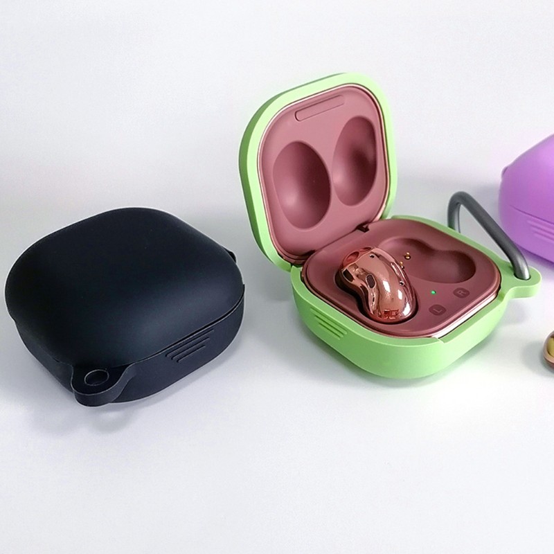 Ốp Bảo Vệ Tai Nghe Bằng Silicon Màu Trơn Dành Cho Galaxy-Buds Live