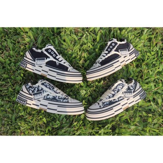 full ảnh thật giày C V Rách hít hót tại thị trường. chuẩn đế gỗ full hộp giấy tờ.