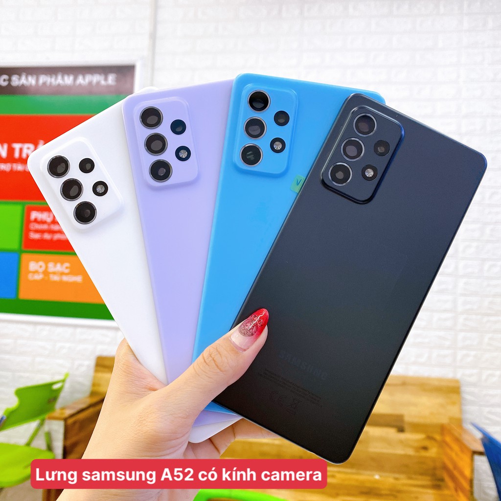 Nắp lưng Samsung A52 SM-A525 có kính camera sau, mặt kính lưng theo máy Samsung A525 linh kiện đẹp 9/10 zin