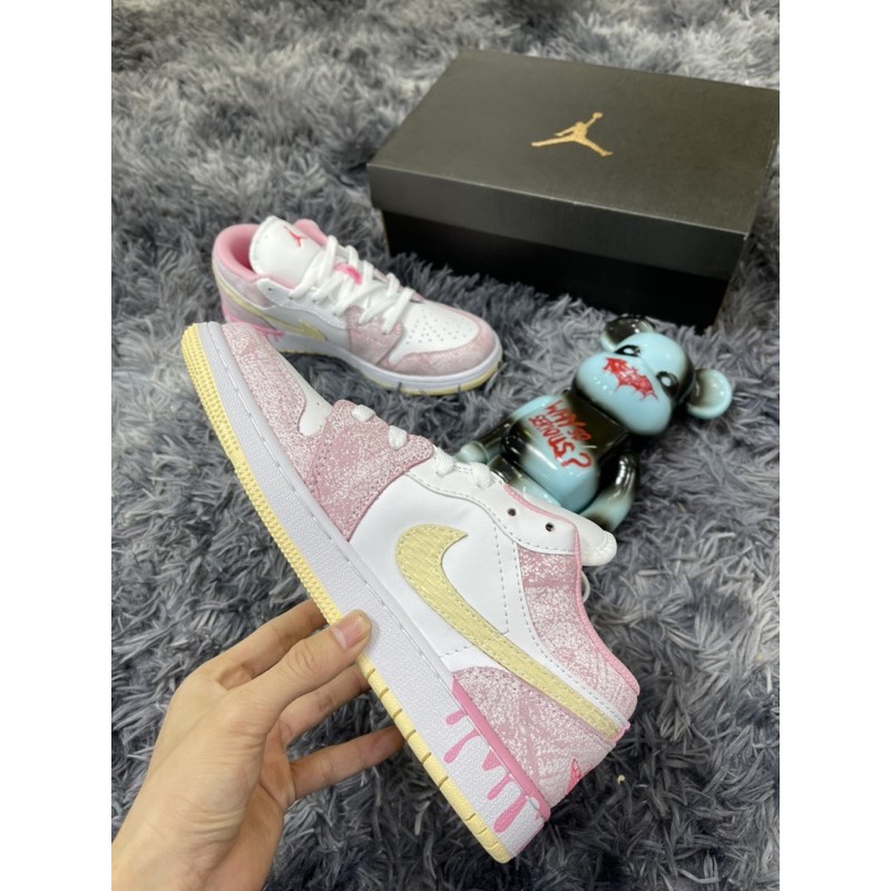 Giầy AJ thể thao sneaker cổ thấp Paint Drit low cực đẹp (ảnh thật + full box)