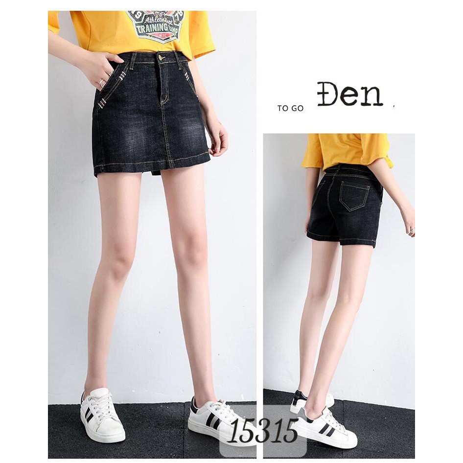 15315 Quần Váy BIG SIZE jean trơn
