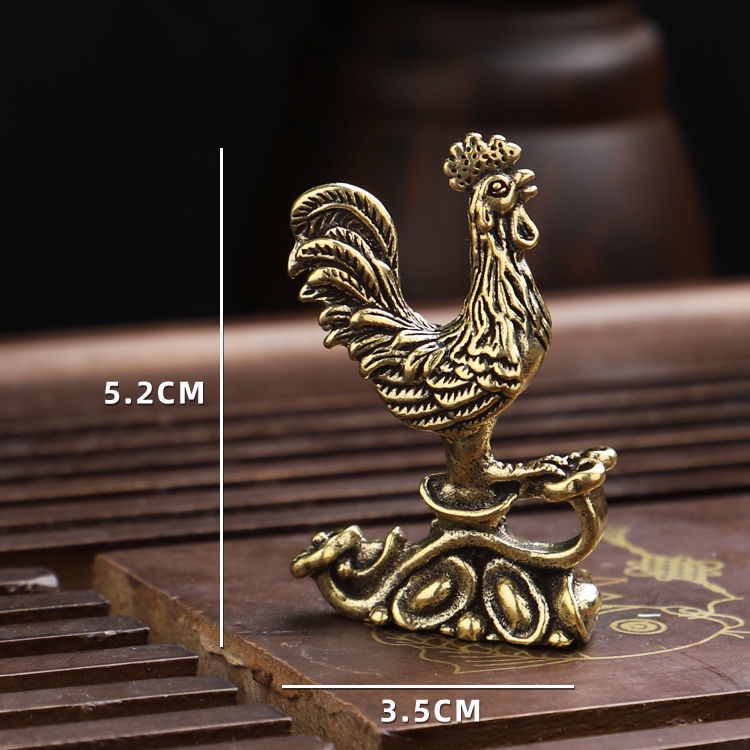Tượng Gà Trống Bằng Đồng Nguyên Chất Dùng Trang Trí Phòng Khách / Phòng Ngủ