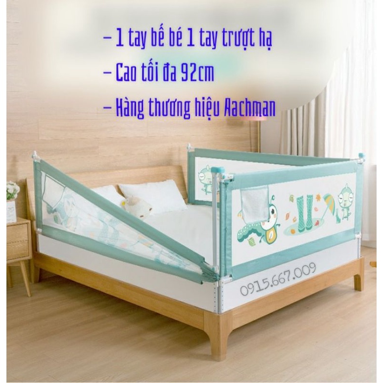  Thanh chắn giường cao cấp, 10 cấp bậc cao 92cm của AACHMANN.