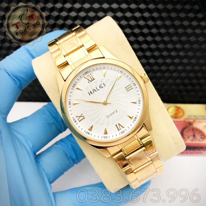 Đồng Hồ Nam Nữ HALEI 506 Dây Vàng Chống Nước Cao Cấp | BigBuy360 - bigbuy360.vn