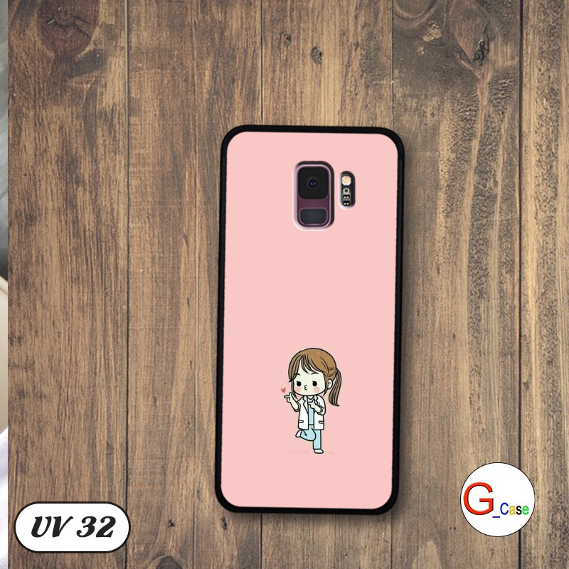 Ốp lưng nhám viền dẻo Samsung Galaxy S9 in hình