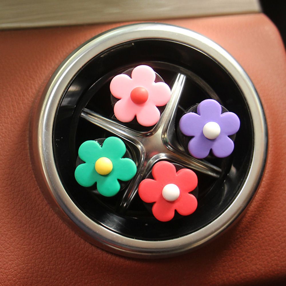 Kẹp hình hoa cúc trang trí điều hòa xe hơi DIY