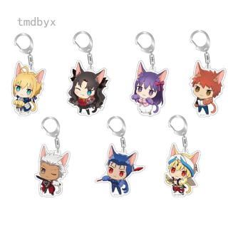 Tmdbyx Móc khóa hình nhân vật Anime fate Stay Night dễ thương
